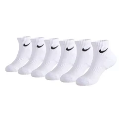 Boys Nike 6-pk. Performance Quarter Socks 11 Boys Nike 6-pk. Performance Quarter Socks -Kohl's Shop 893468 White